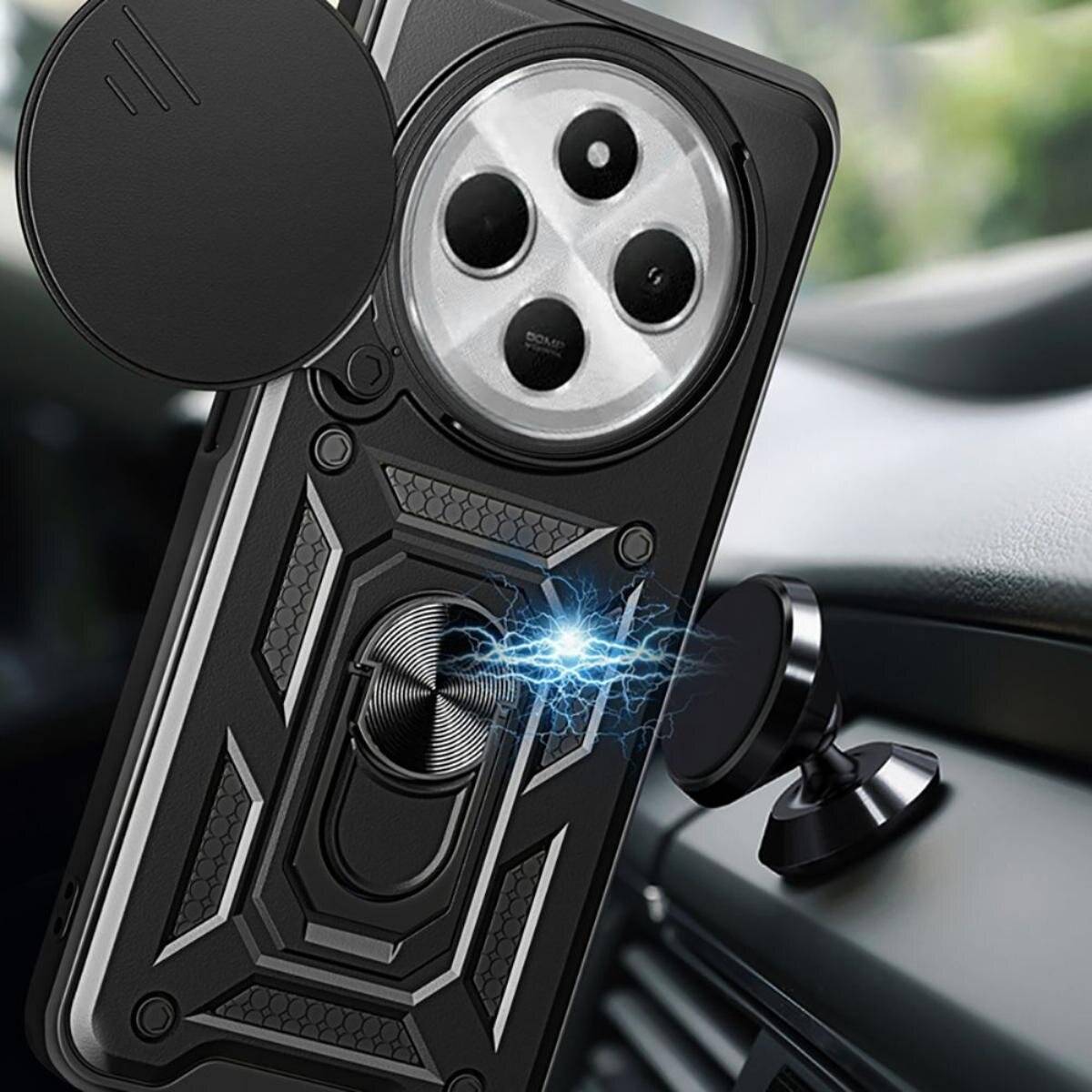Tech-Protect CamShield Pro Hülle Xiaomi Redmi 14C / Poco C75 - Schwarz
