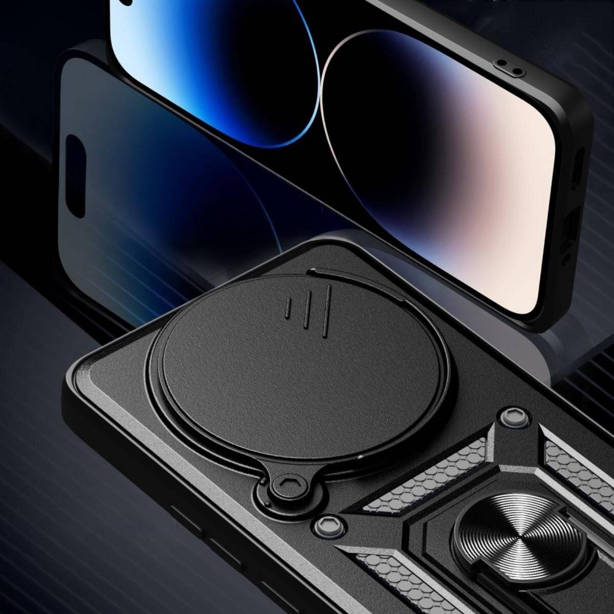 Tech-Protect CamShield Pro Case Xiaomi Redmi Note 14 5G / Poco X7 - Mattschwarz