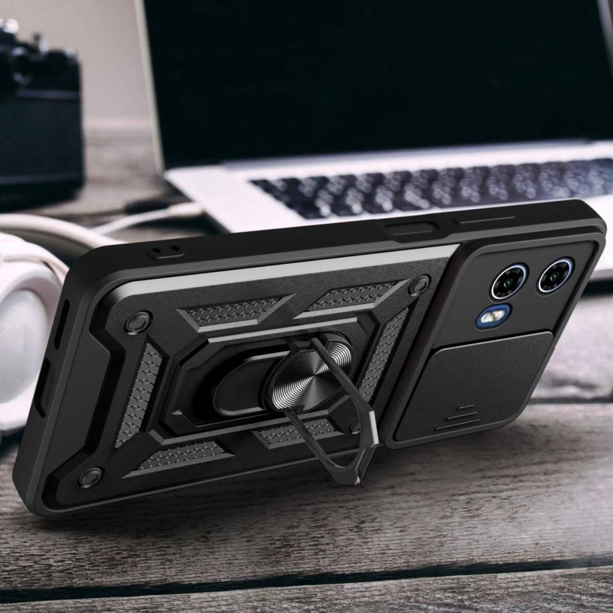 Tech-Protect CamShield Pro Hülle Motorola Moto G24 / Power G04 – Schwarz