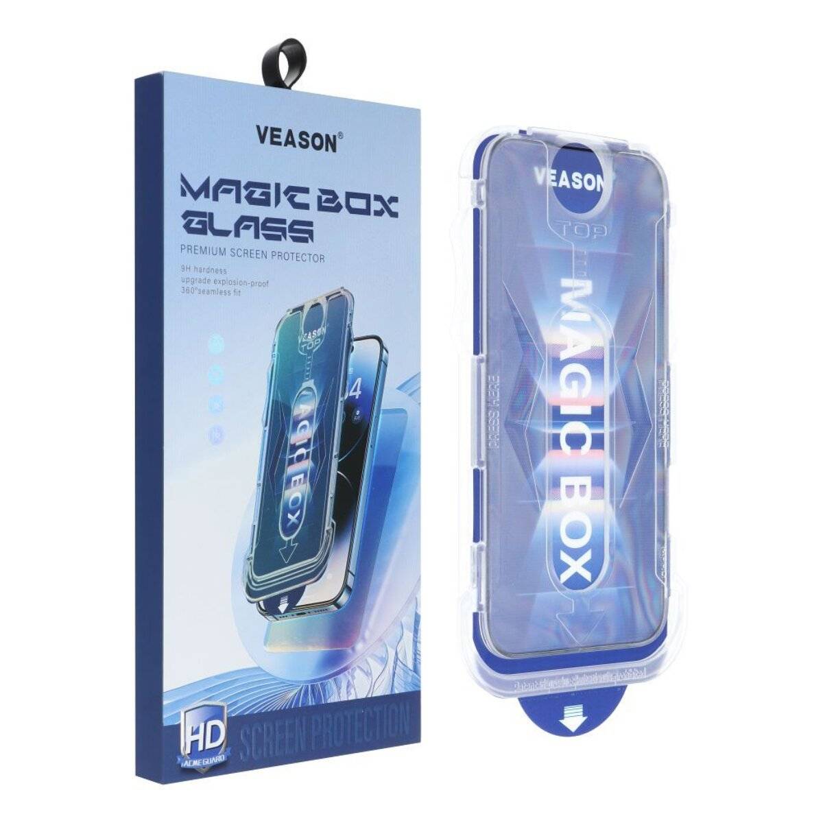 Schutzglas Displayschutzglas Set mit Installationsrahmen kompatibel mit iPhone 11 Pro
