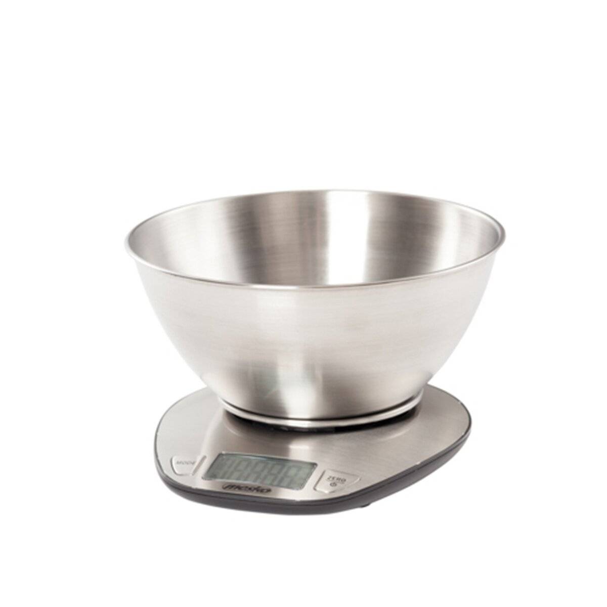 Mesko MS 3152 Digitale Küchenwaage mit Edelstahlschüssel 2 L, LCD-Display