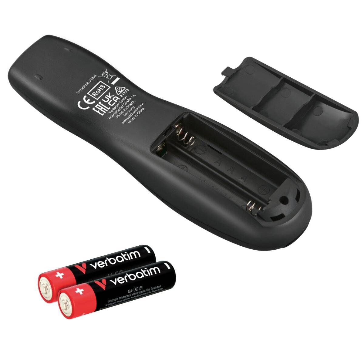 Verbatim Kabelloser Präsentations-Laserpointer mit LCD-Anzeige, Timer und rotem Laser