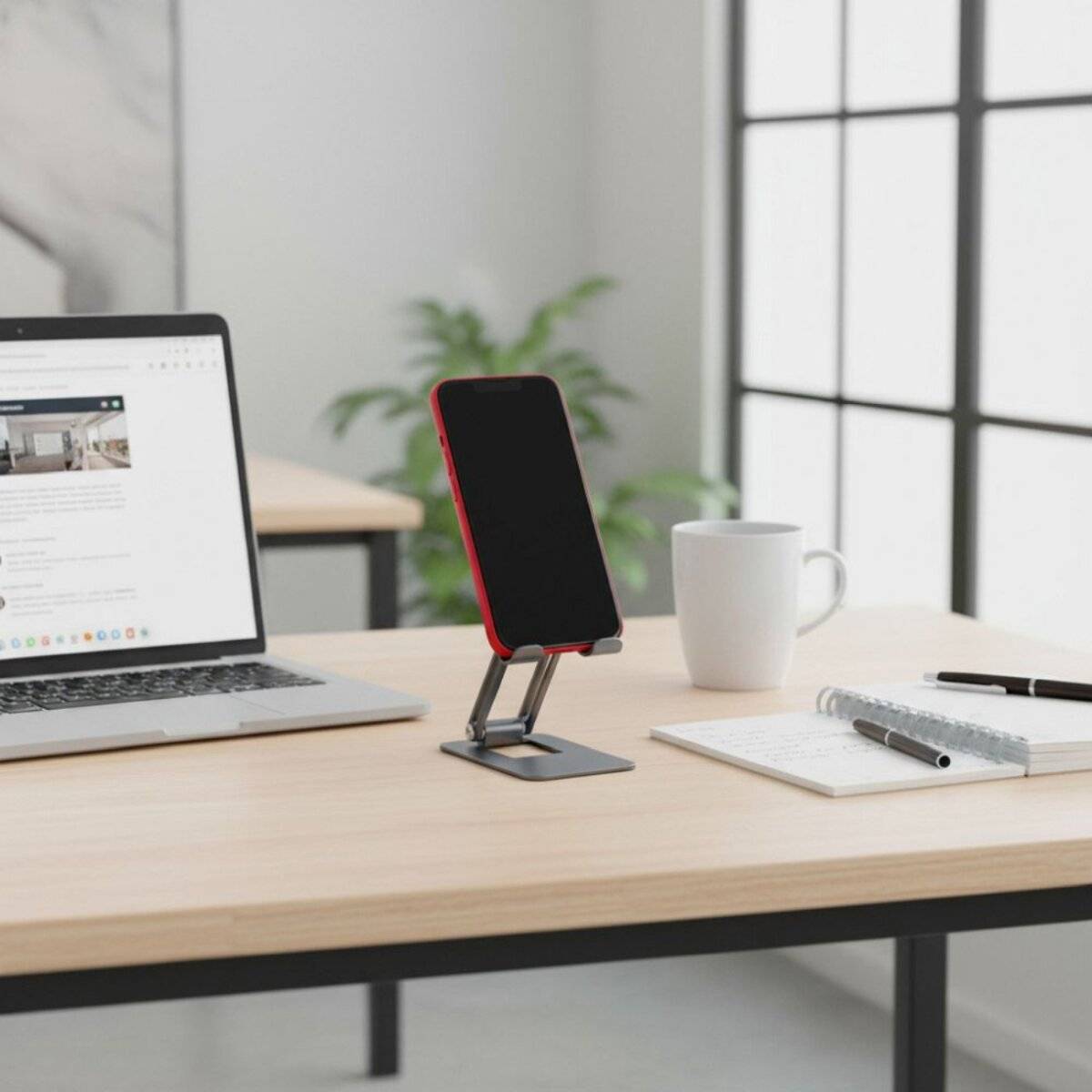 FORCELL F-GRIP Fold Stand 1 – Smartphone- & Tablet-Tischhalterung Grau