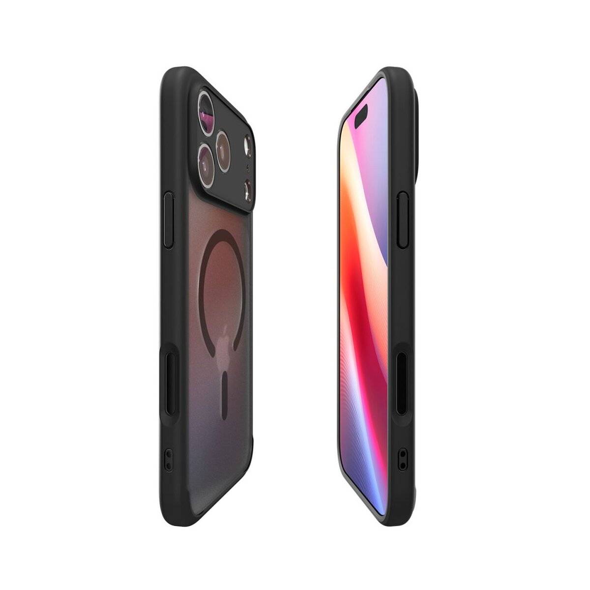 Spigen Ultra Hybrid Case kompatibel mit iPhone 17 Pro – Schwarz