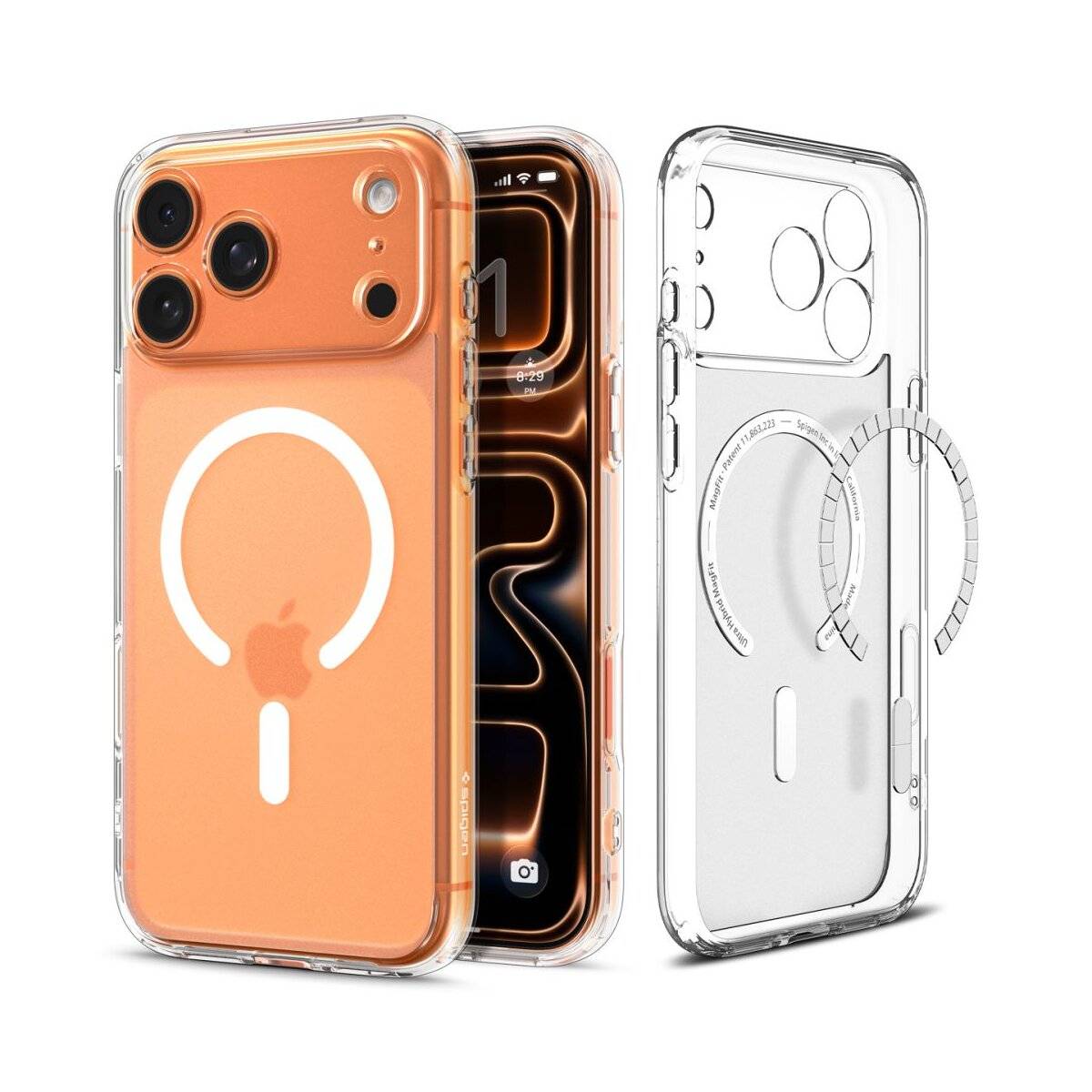 Spigen Ultra Hybrid Case kompatibel mit iPhone 17 Pro – Weiß