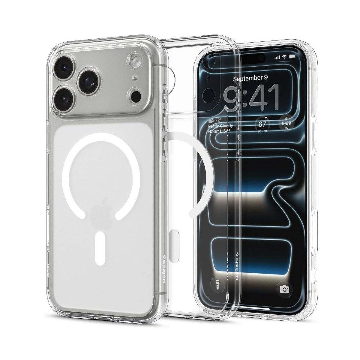 Spigen Ultra Hybrid Case kompatibel mit iPhone 17 Pro – Weiß