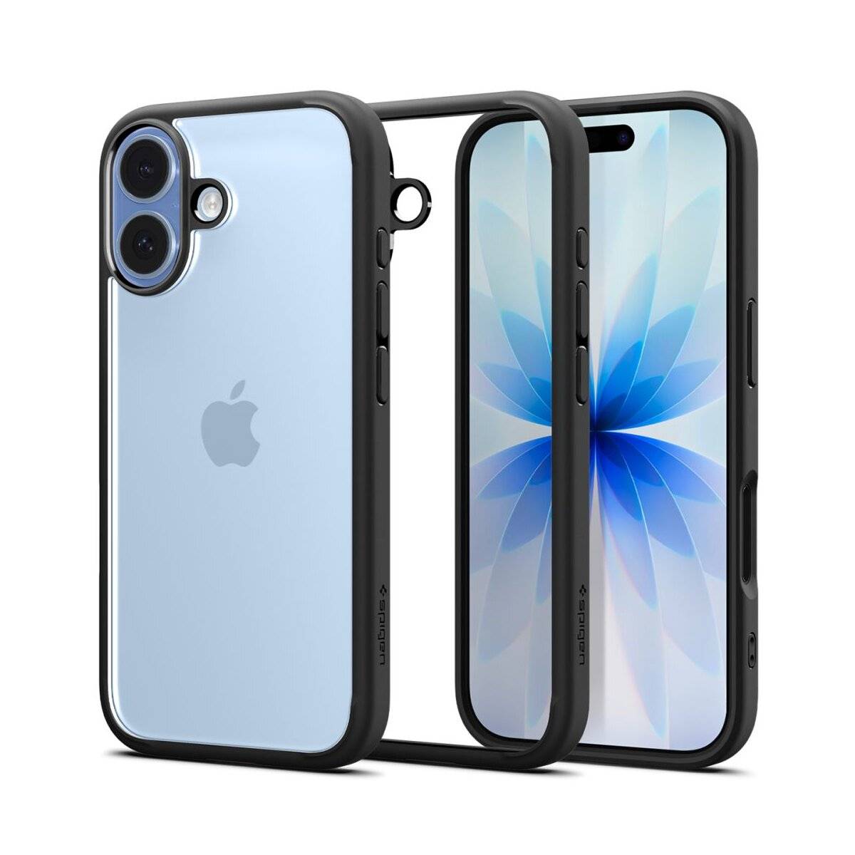 Spigen Ultra Hybrid Case kompatibel mit iPhone 17 – Mattschwarz