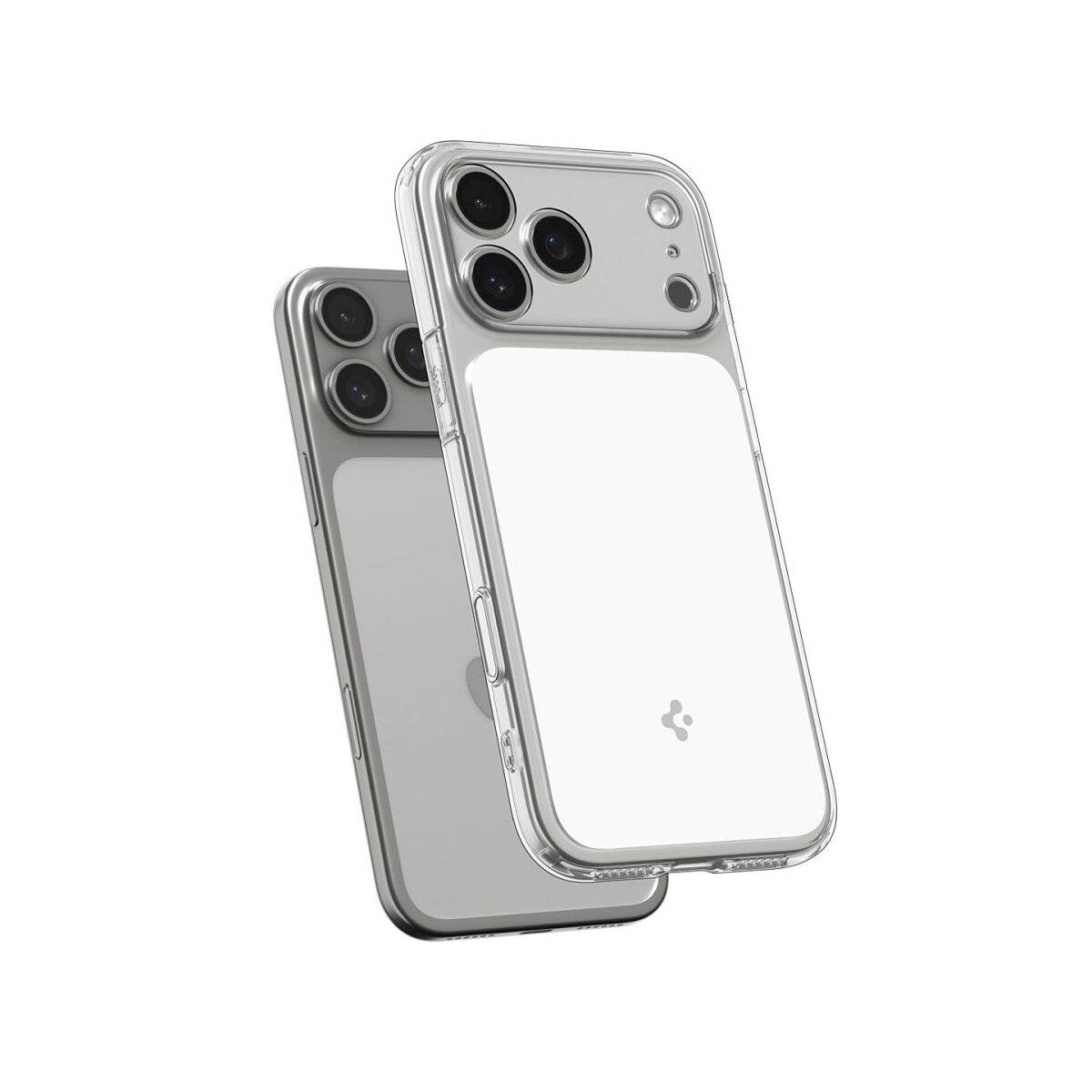 Spigen Ultra Hybrid "T" Case kompatibel mit iPhone 17 Pro Max – Klar/Weiß