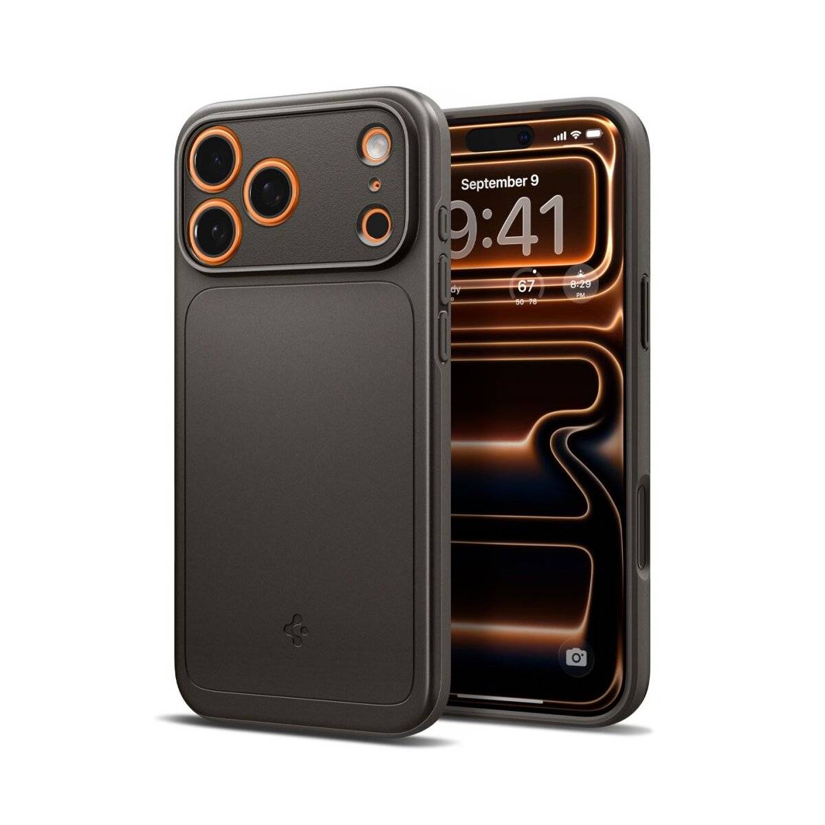 Spigen Thin Fit Case kompatibel mit iPhone 17 Pro Max – Grau