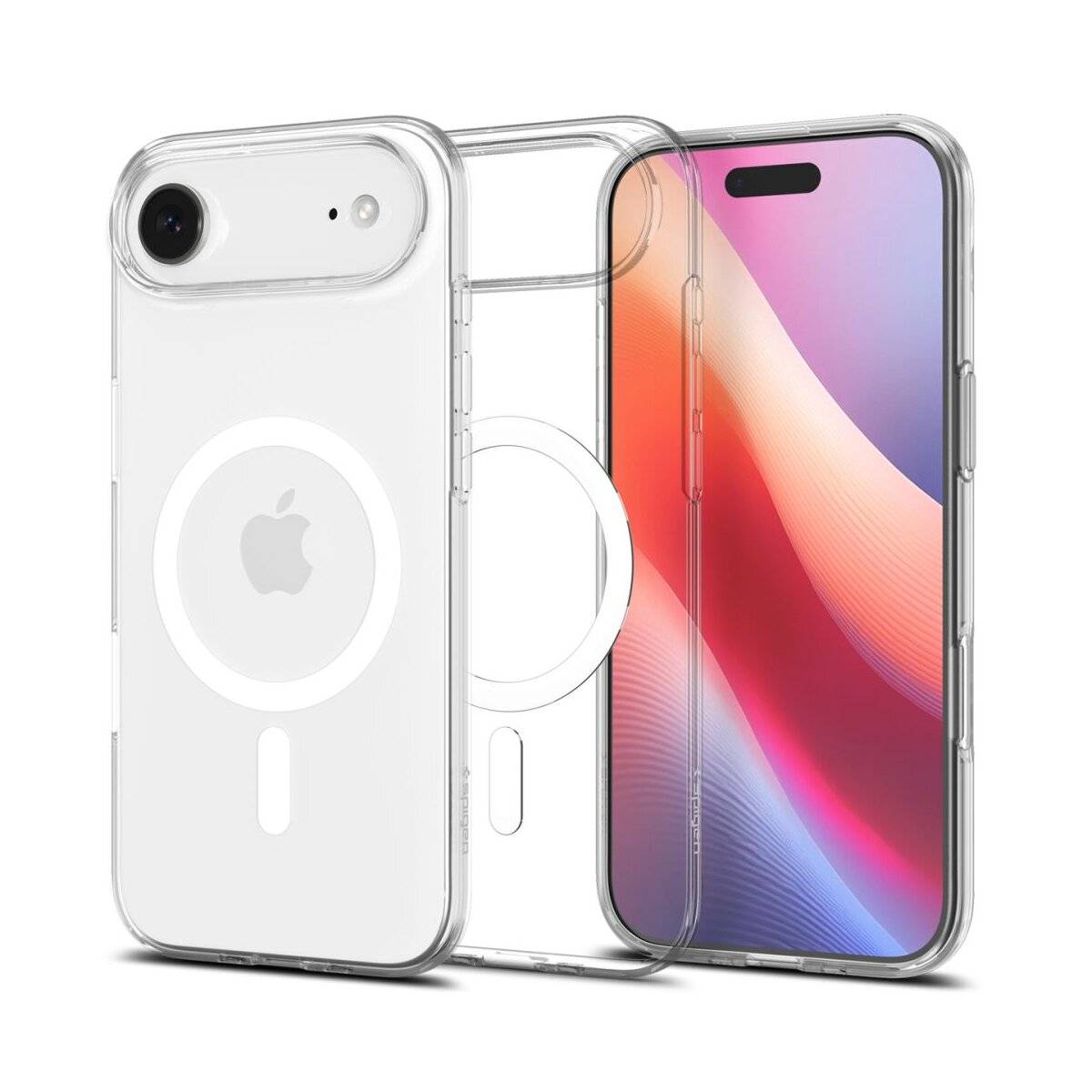 Spigen Liquid Crystal Mag Case kompatibel mit iPhone 17 Air – Transparent / Weiß
