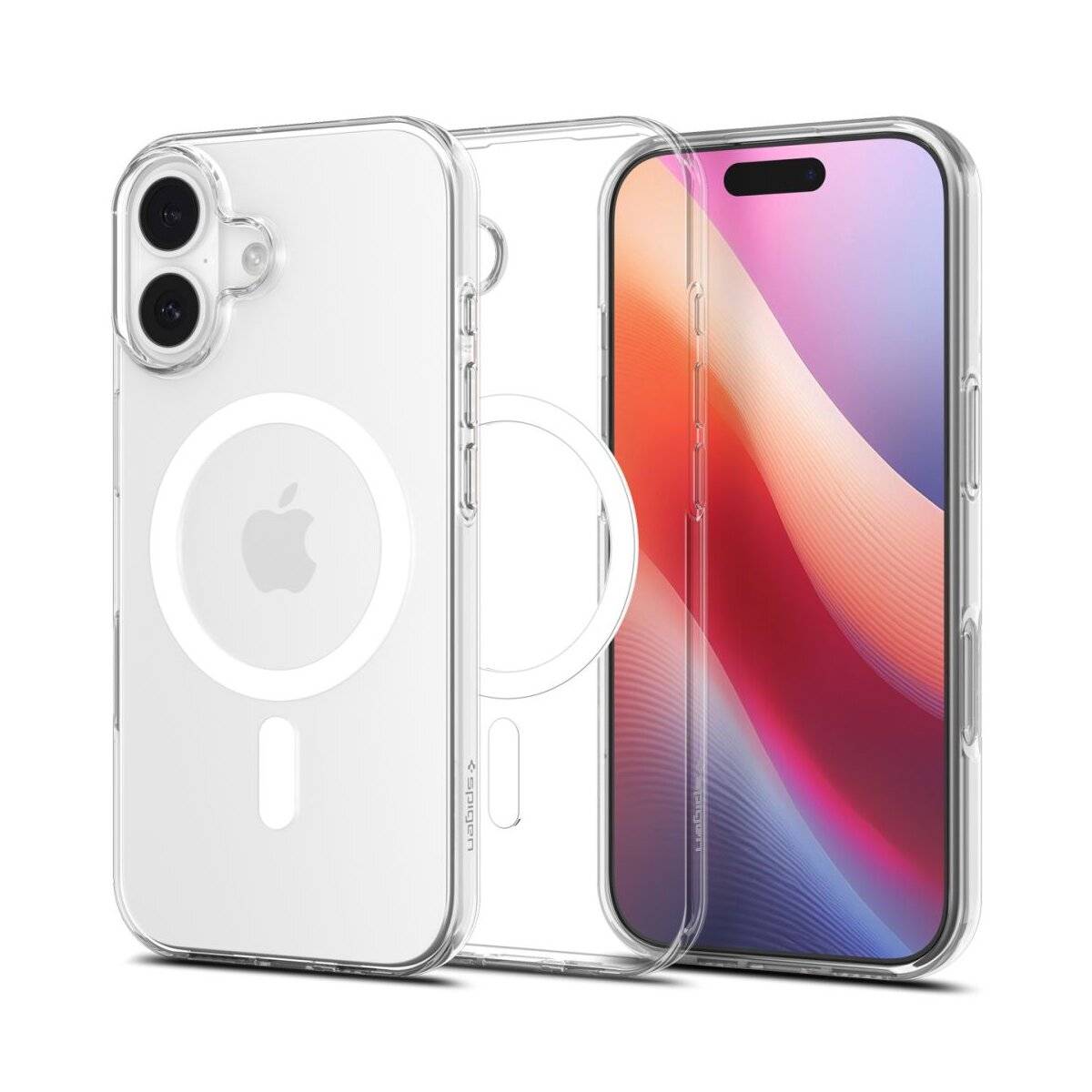Spigen Liquid Crystal Mag Case kompatibel mit iPhone 17 – Transparent / Weiß