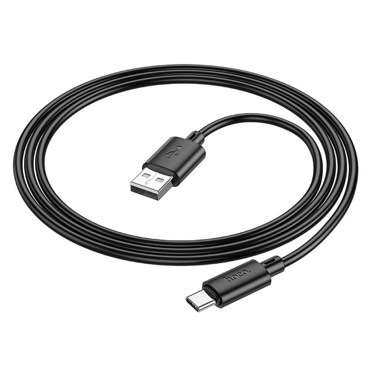 HOCO X88 USB-A zu Typ-C Kabel 3A 1 m Schwarz