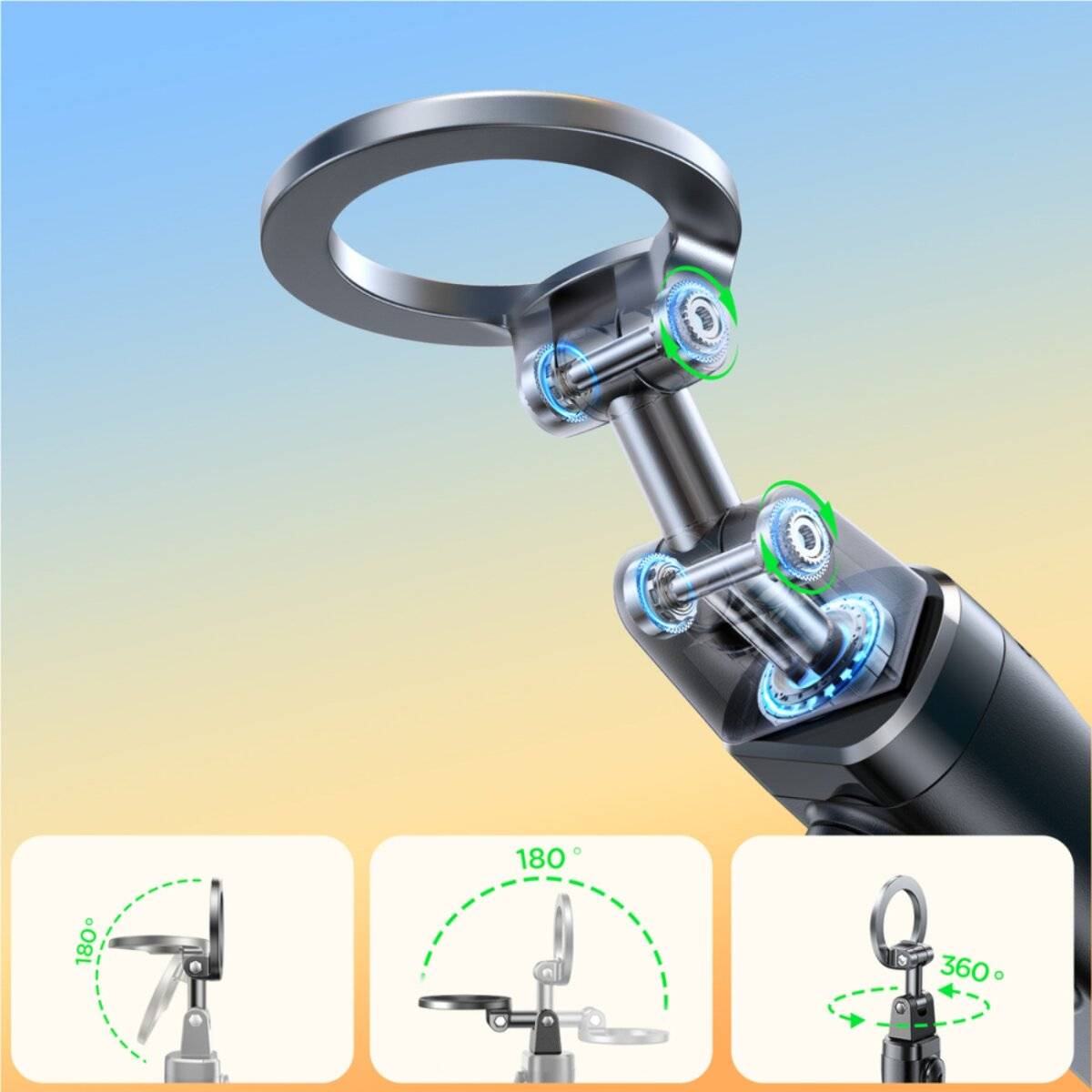 Joyroom JR-ZS509 MagSafe-kompatibler Selfie-Stick mit Bluetooth – Schwarz