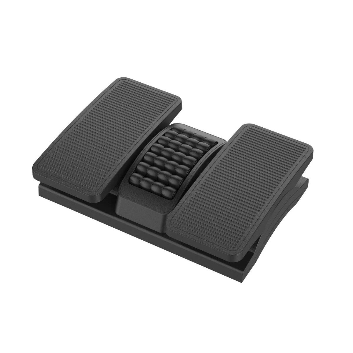 Platinet PFR6067 Fußstütze Büro, 42,5 × 32,5 cm, Anti-Rutsch Oberfläche, Massagefunktion, Neigung bis 25°