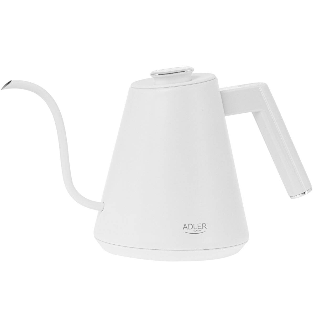 Adler AD 1349 Wasserkocher 1 L - LED & 360° Drehsockel - Weiß/Silber