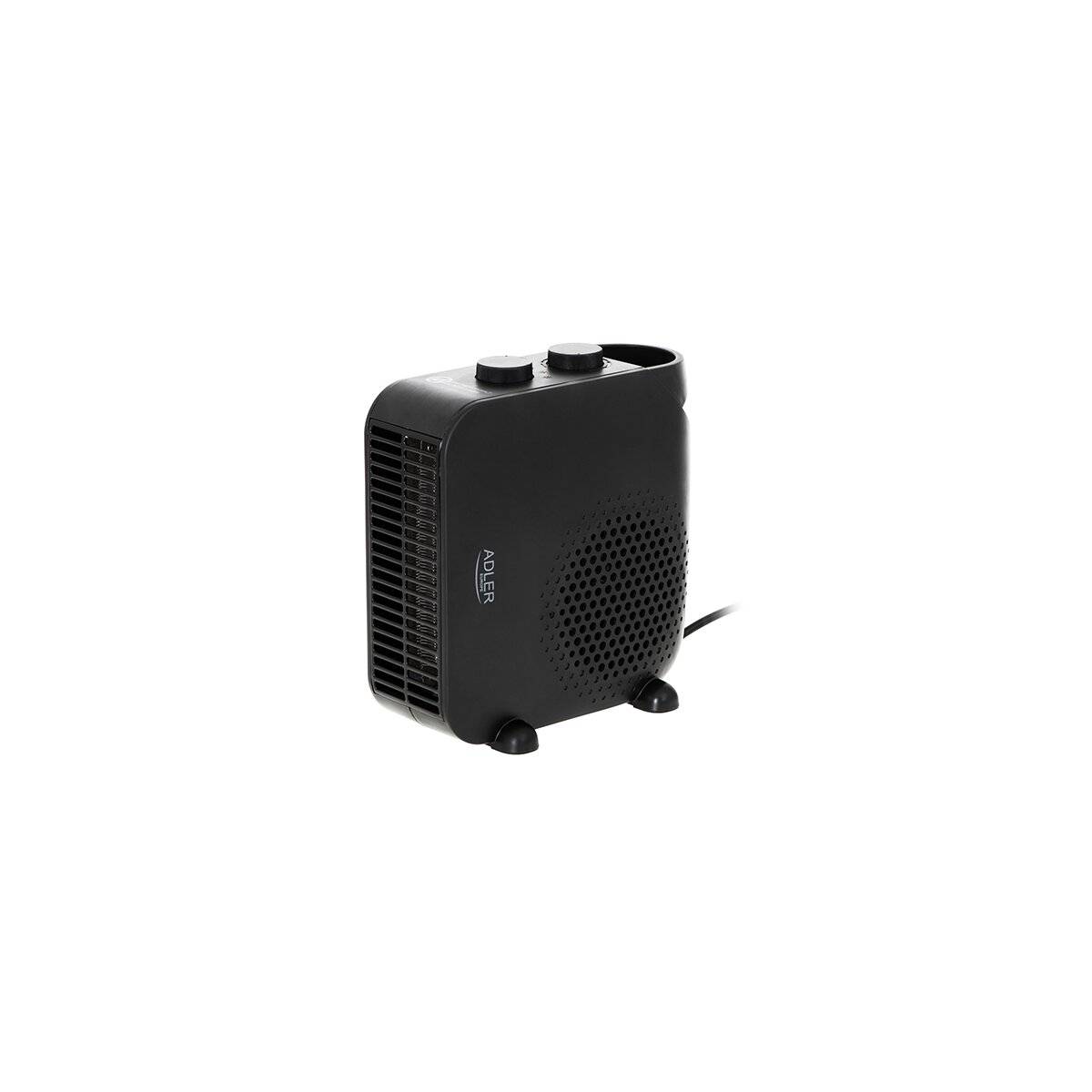 Adler AD 7725 Elektrischer Heizlüfter 2000 W mit 2 Heizstufen - Schwarz