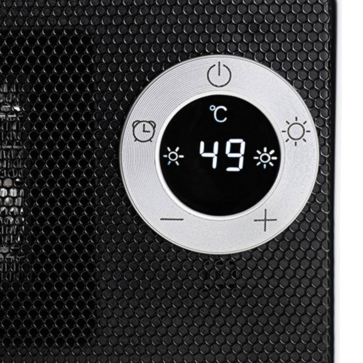 Adler AD 7746 Heizlüfter mit LCD-Display - 1000 W, 2 Heizstufen, Weiß