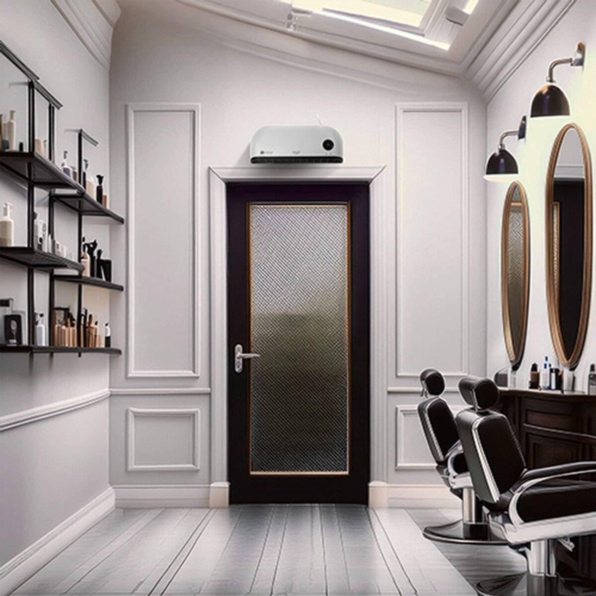 Adler AD 7751 Luftschleier mit LED-Display - 2000 W in Weiß