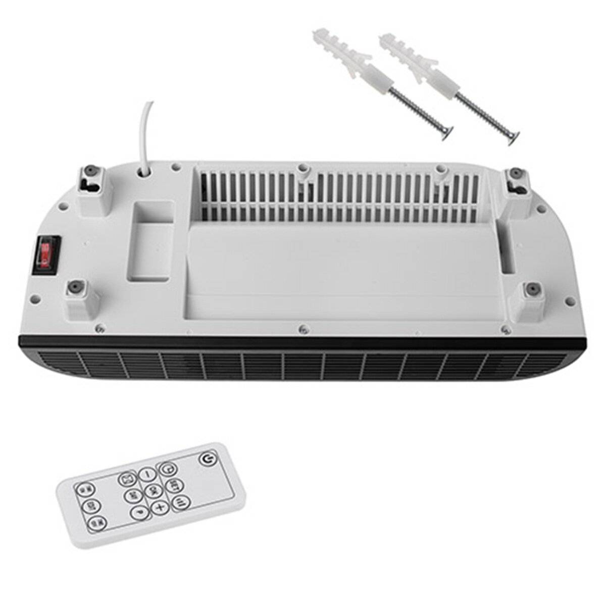 Adler AD 7751 Luftschleier mit LED-Display - 2000 W in Weiß