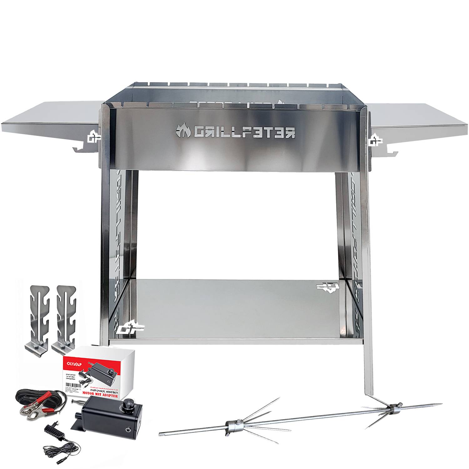 Mangal Ruslan Deluxe Schaschlikgrill Döner Hähnchen Drehspieß Motor