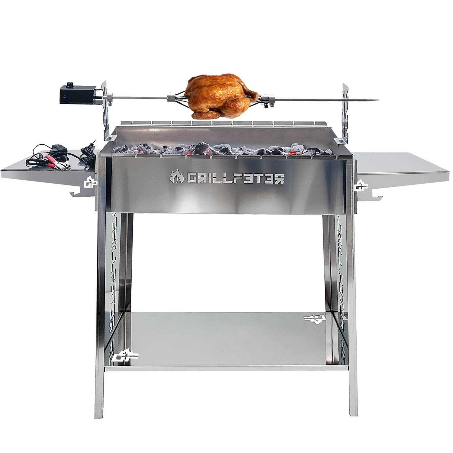 Mangal Ruslan Deluxe Schaschlikgrill Döner Hähnchen Drehspieß Motor