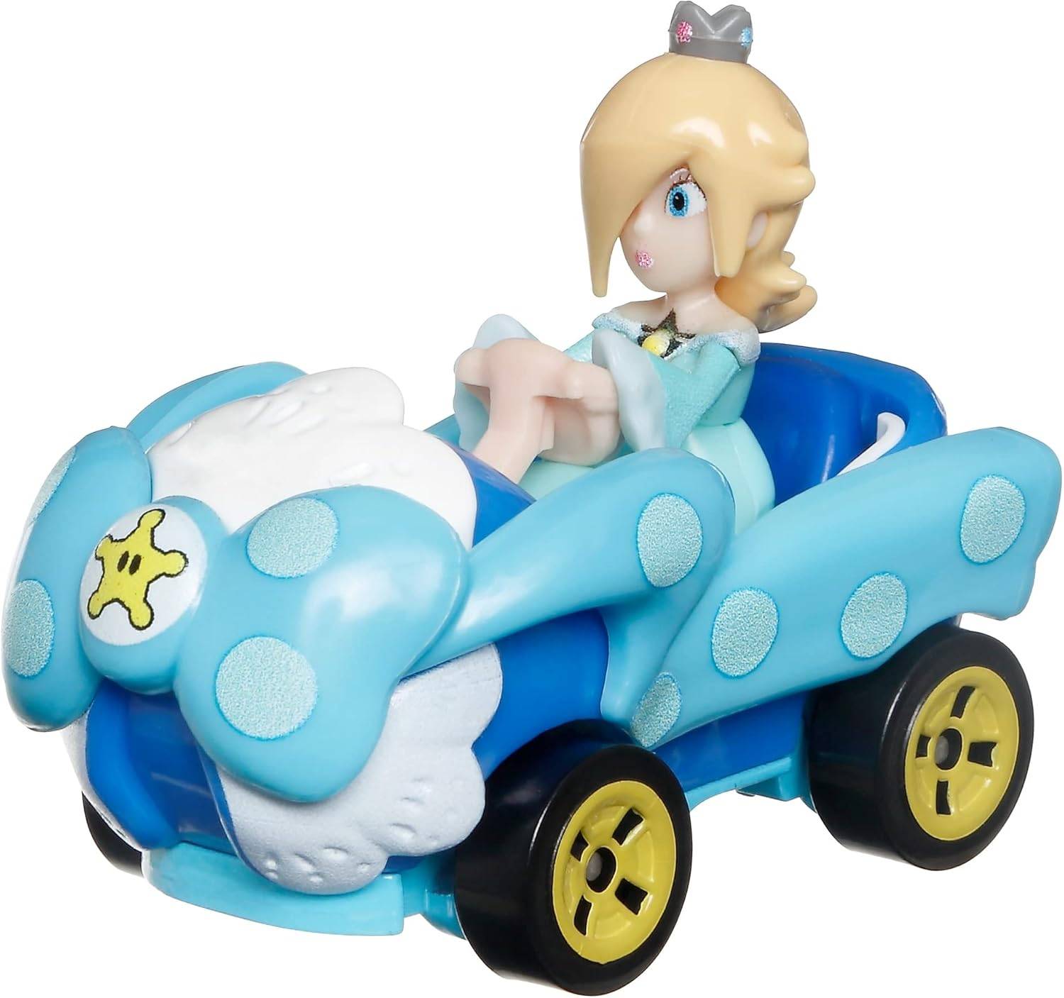 Mattel GBG25; HDB32 - Hot Wheels Mario Kart 1:64 Die-Cast Rosalina Birthday Girl