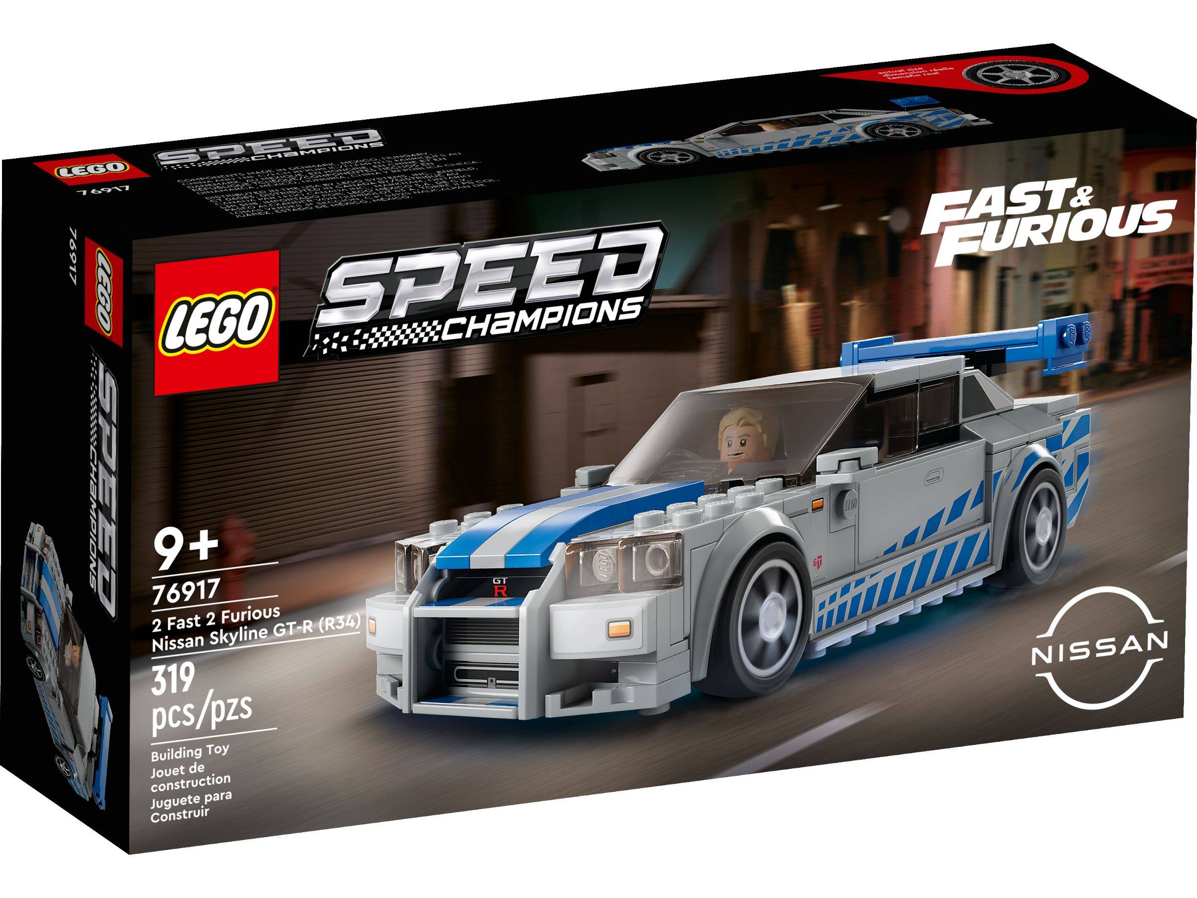 LEGO® Speed Champions 76917 2 Fast 2 Furious – Nissan Skyline GT-R (R34)