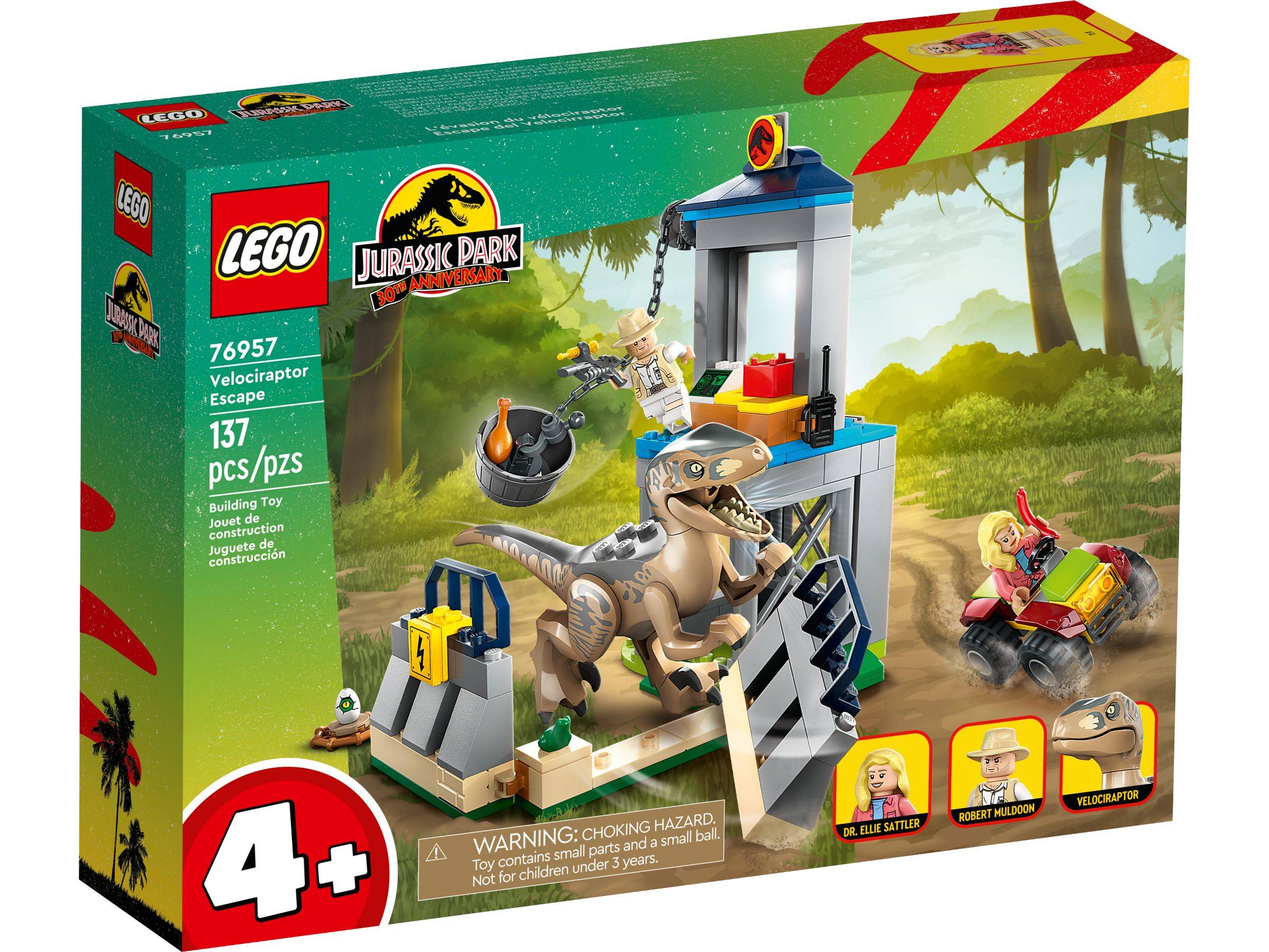 LEGO® Jurassic World™ 76957 Flucht des Velociraptors