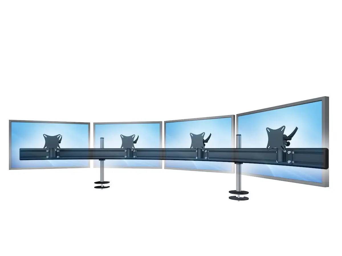 Para System Monitorhalterung für 4 Monitore Einbauadapter mit Kabelauslass (MA) 4er - 20''-24''
