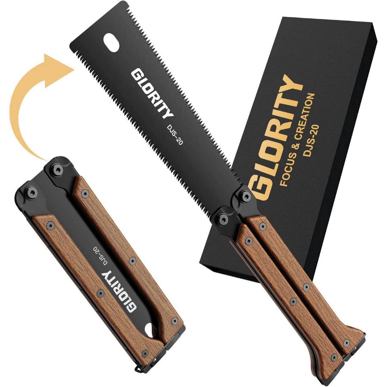 Japansäge Klappbar 140mm SK5 13 14 TPI Dreiseitig Zugsäge Ebony 140MM