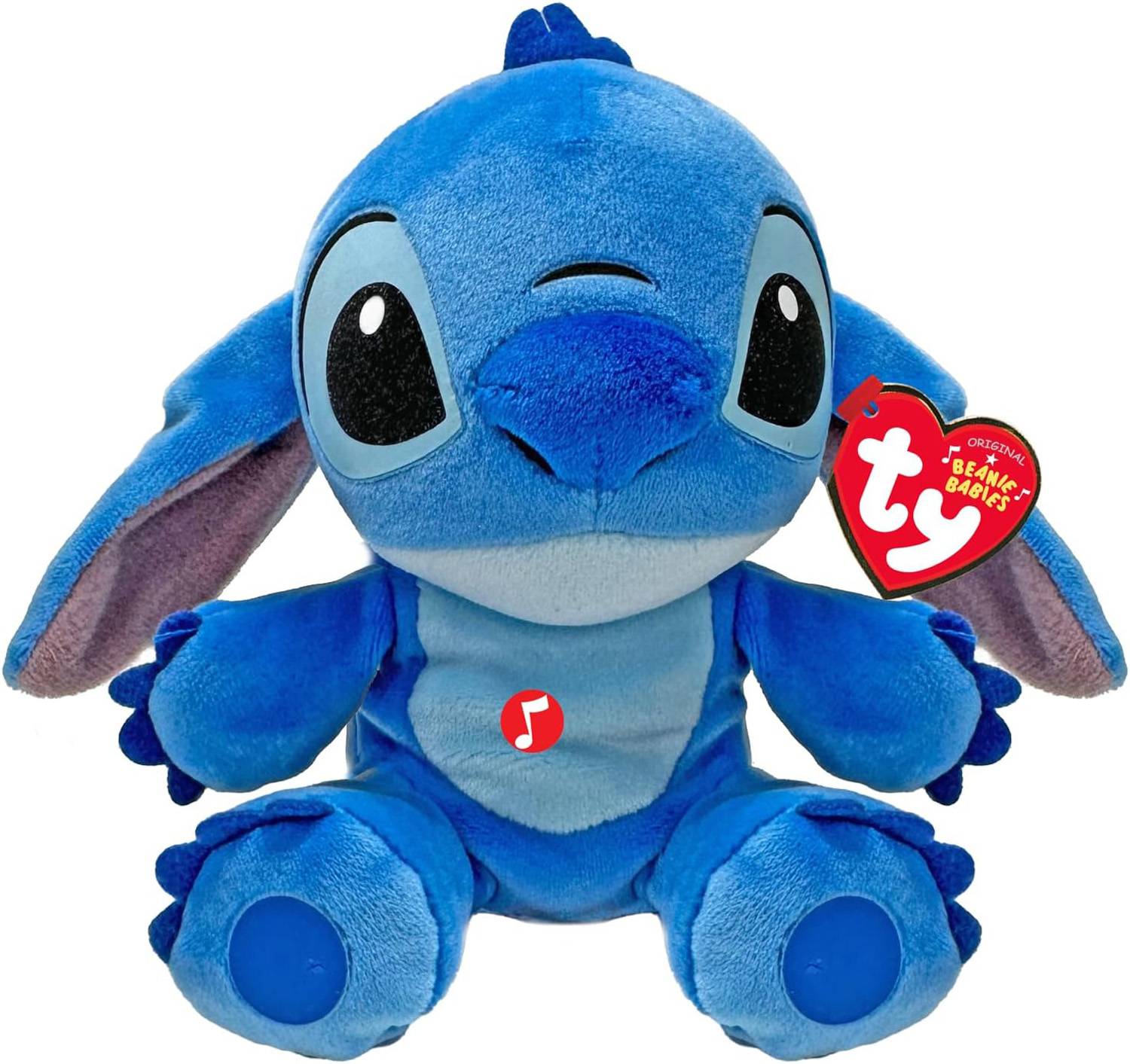 Ty 44012 - Stitch mit Sound - BEANIE BABIES - REG - 18 cm