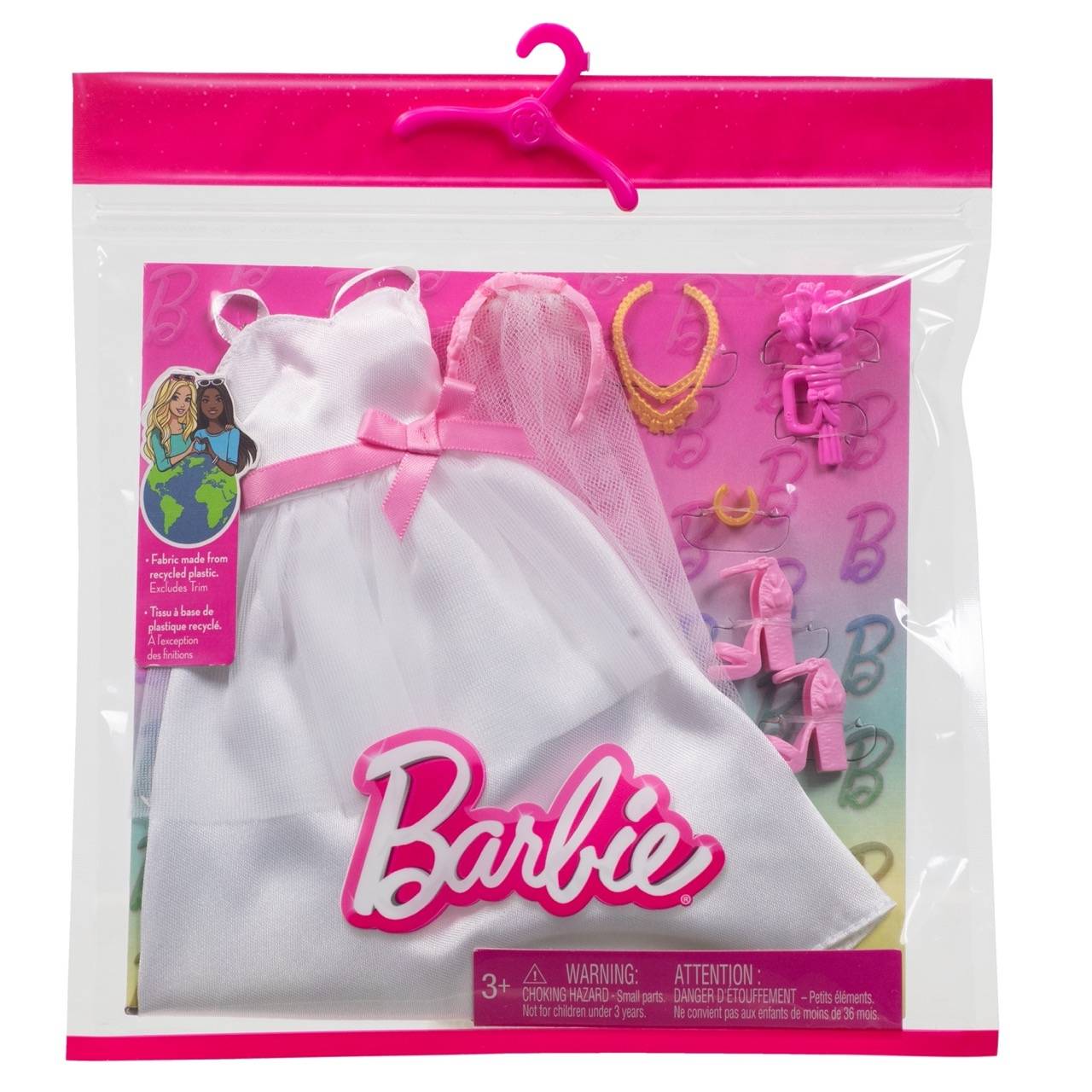 Mattel HWV76 - Barbie Fashions 2er-Pack Braut Mode