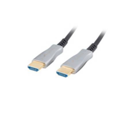 LANBERG HDMI M/M V2.0 Kabel 50m 4K optisch AOC schwarz Multimedia-Technik HDMI-Kabel