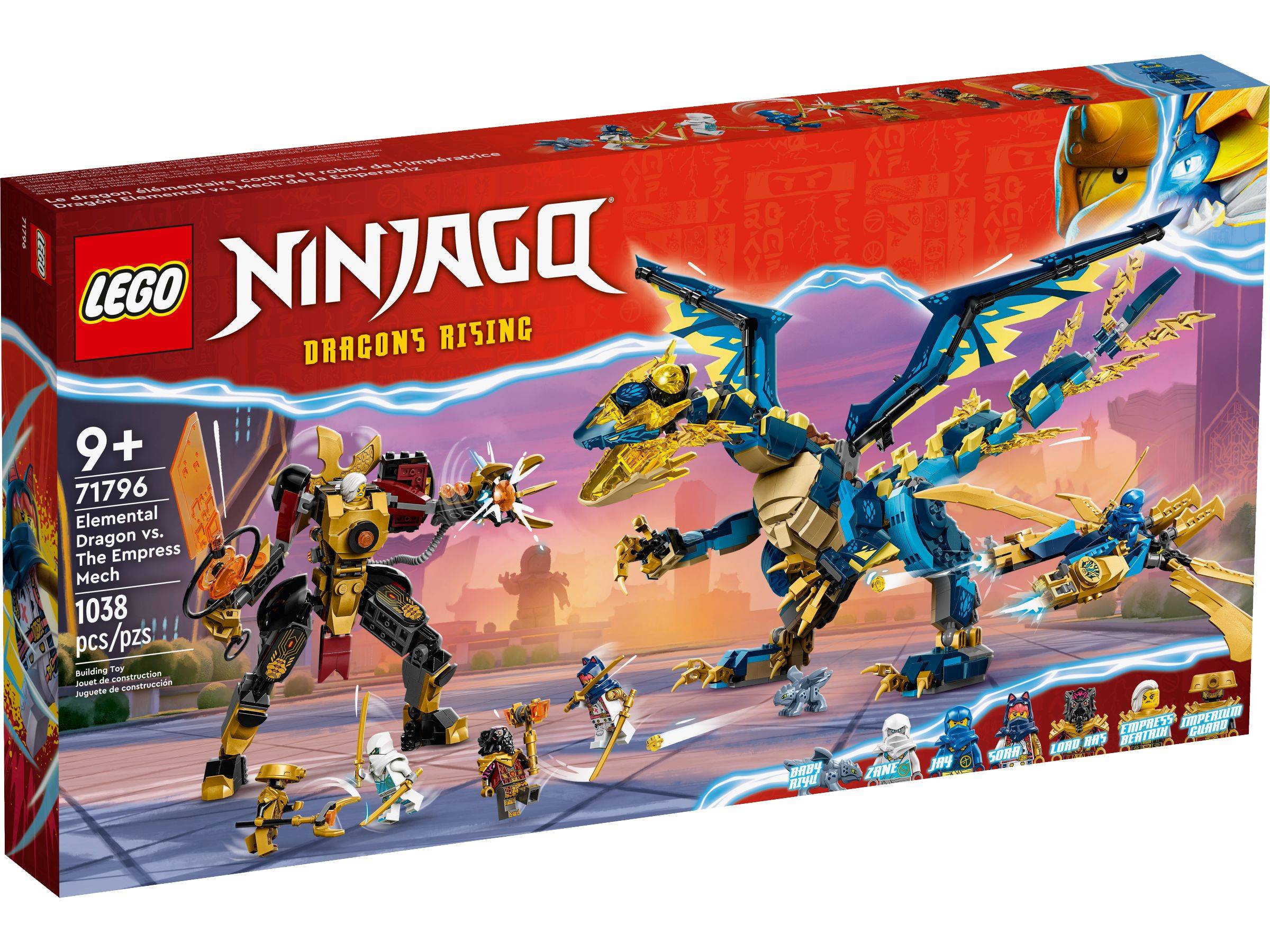 LEGO® NINJAGO® 71796 Kaiserliches Mech-Duell gegen den Elementardrachen