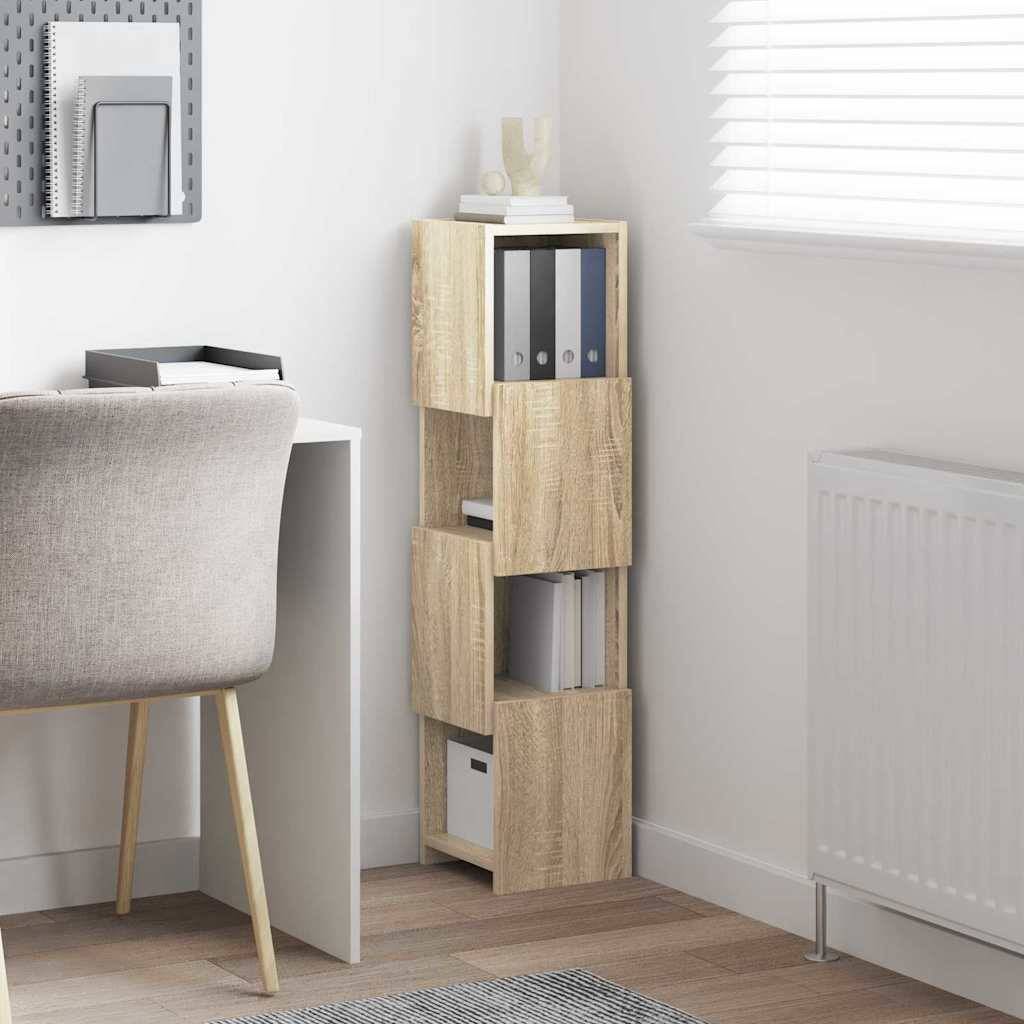 vidaXL Eckschrank Sonoma-Eiche 25,5x25x102cm Holzwerkstoff