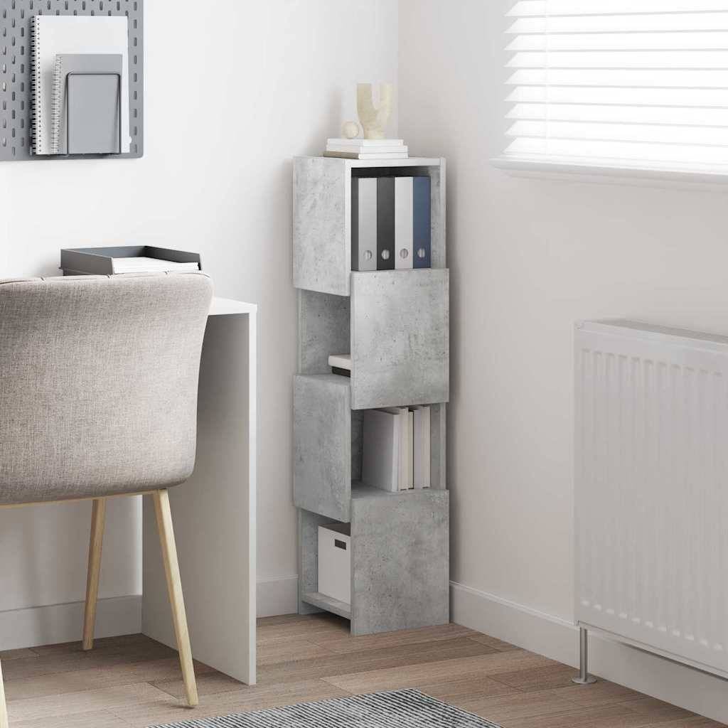vidaXL Eckschrank Beton Grau 25,5x25x102cm Holzwerkstoff