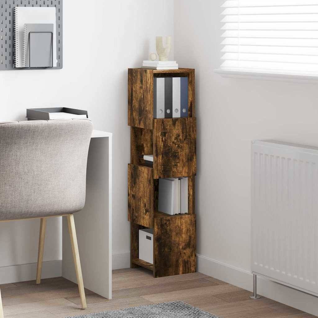 vidaXL Eckschrank Geräucherte Eiche 25,5x25x102cm Holzwerkstoff