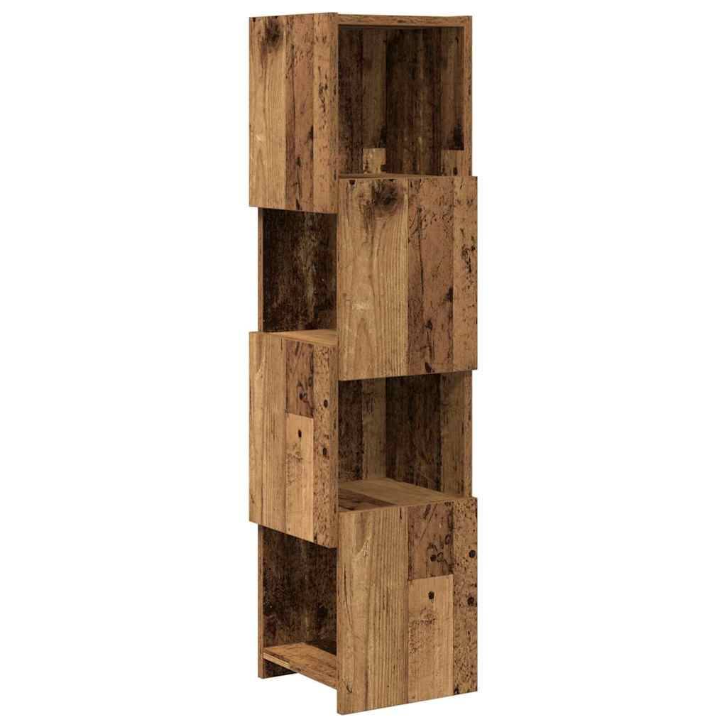 vidaXL Eckschrank Weiß 25,5x25x102cm Holzwerkstoff