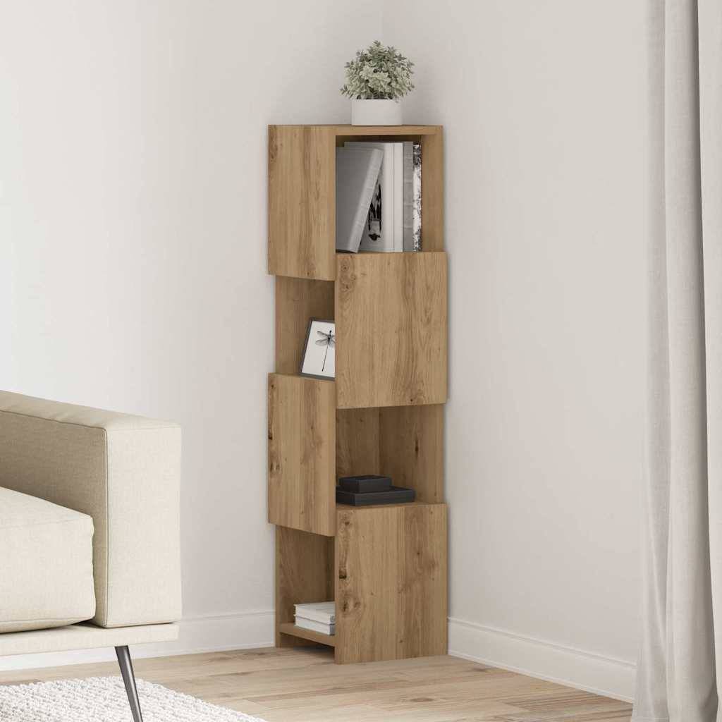 vidaXL Eckschrank Artisan-Eiche 25,5x25x102cm Holzwerkstoff
