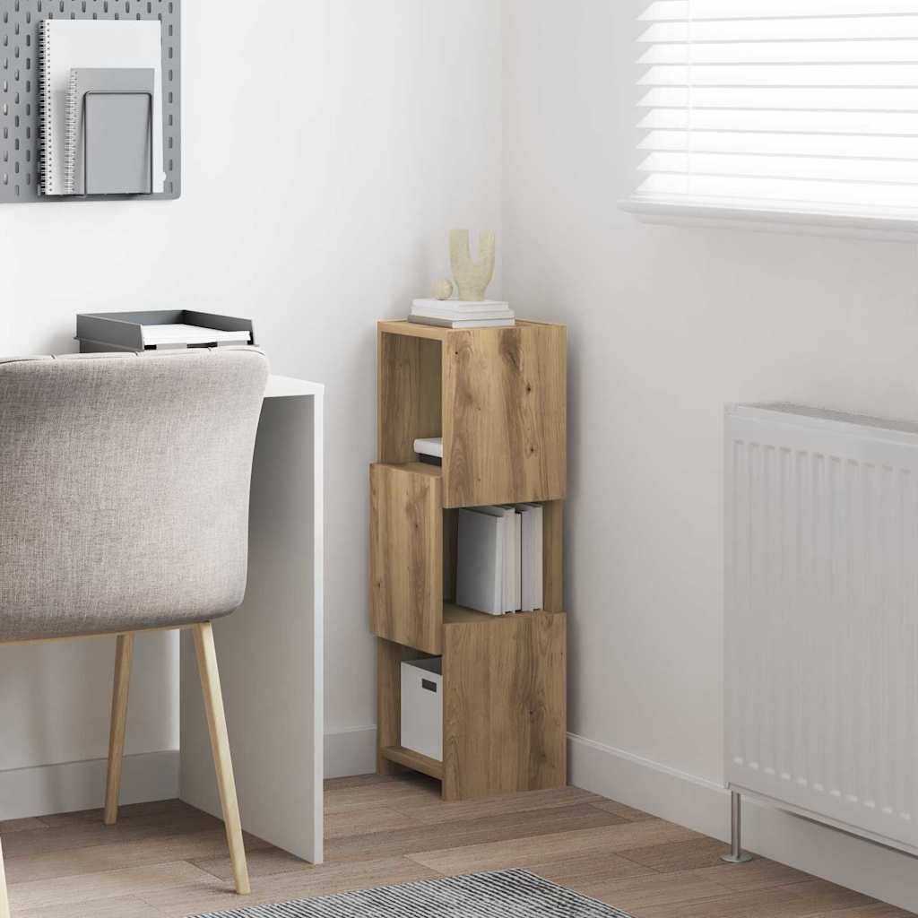 vidaXL Eckschrank Artisan-Eiche 25,5x25x80cm Holzwerkstoff