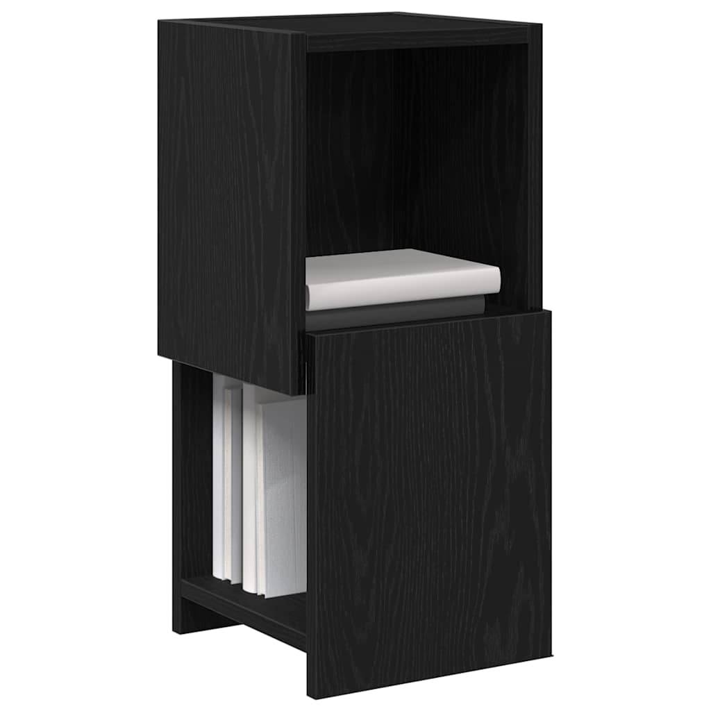 vidaXL Eckschrank Schwarz Eichen-Optik 25,5x25x55cm Holzwerkstoff