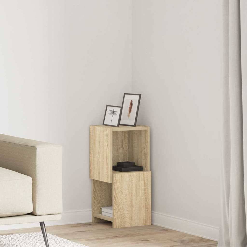 vidaXL Eckschrank Sonoma-Eiche 25,5x25x55cm Holzwerkstoff