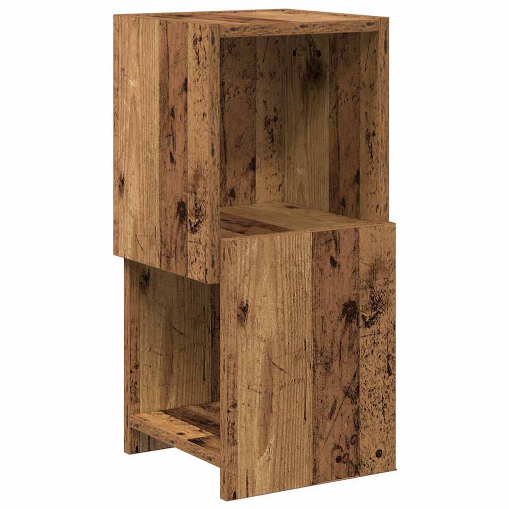 vidaXL Eckschrank Altholz 25,5x25x55cm Holzwerkstoff