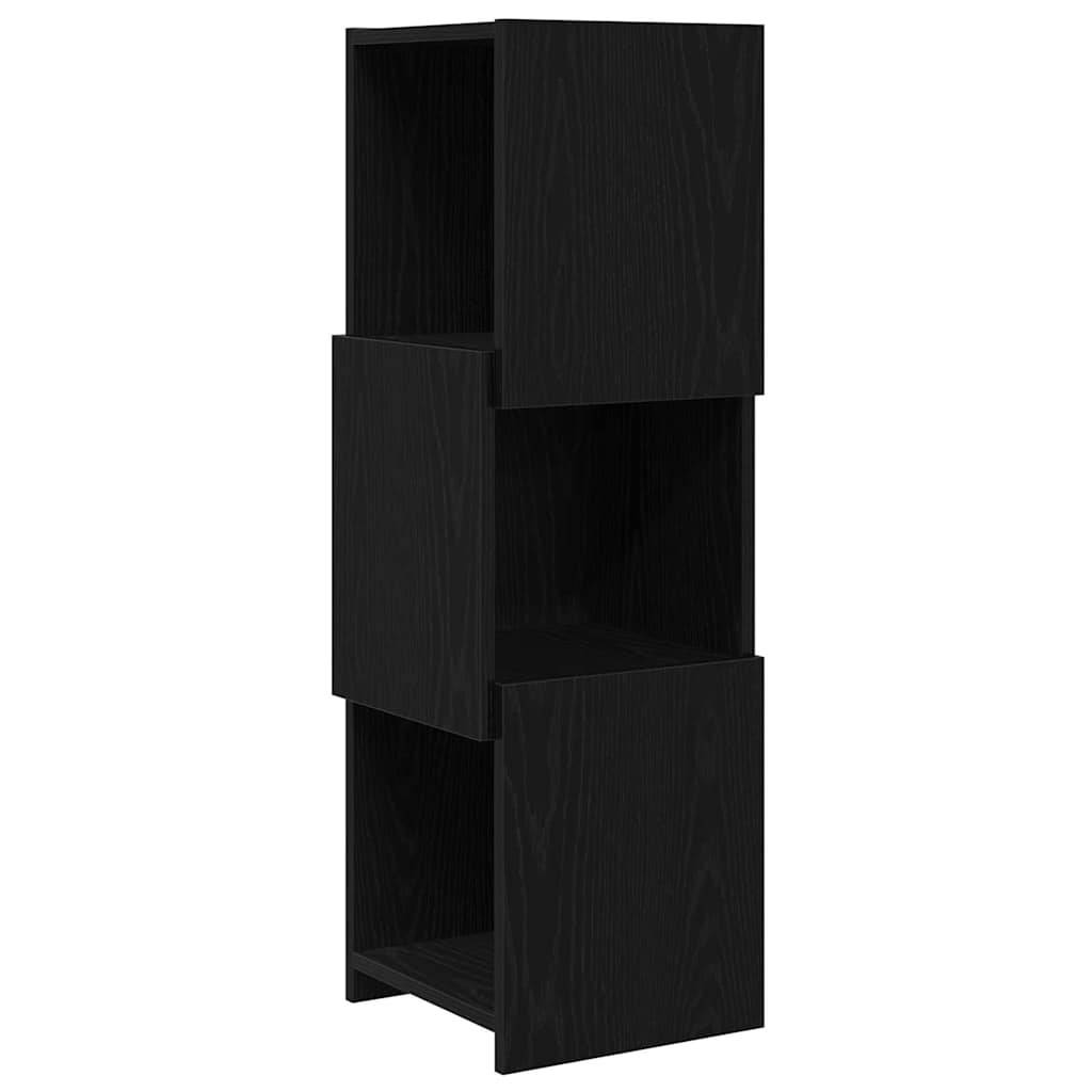 vidaXL Eckschrank Schwarz Eichen-Optik 30,5x30x95cm Holzwerkstoff