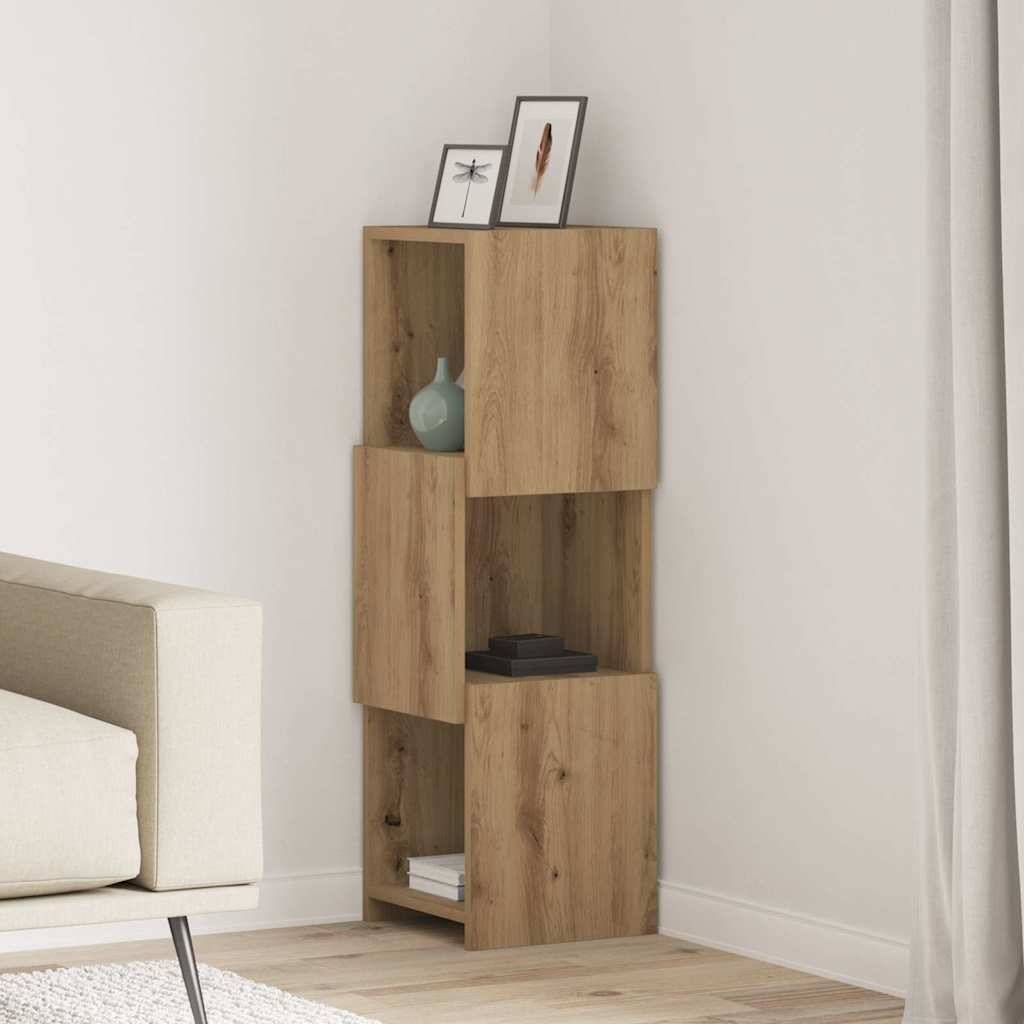 vidaXL Eckschrank Artisan-Eiche 30,5x30x95cm Holzwerkstoff
