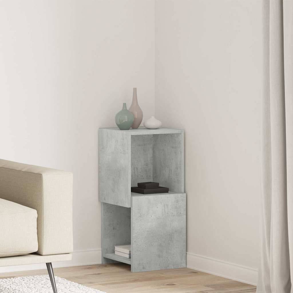 vidaXL Eckschrank Beton Grau 30,5x30x65cm Holzwerkstoff