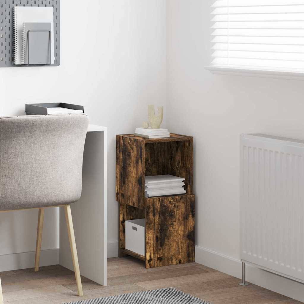 vidaXL Eckschrank Geräucherte Eiche 30,5x30x65cm Holzwerkstoff