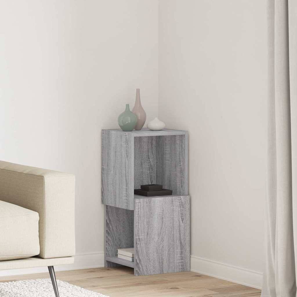 vidaXL Eckschrank Graues Sonoma 30,5x30x65cm Holzwerkstoff