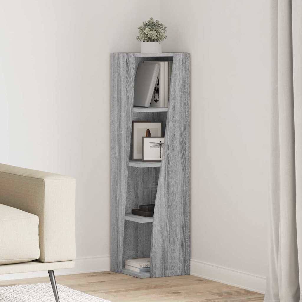vidaXL Eckschrank Graues Sonoma 27,5x27x102cm Holzwerkstoff