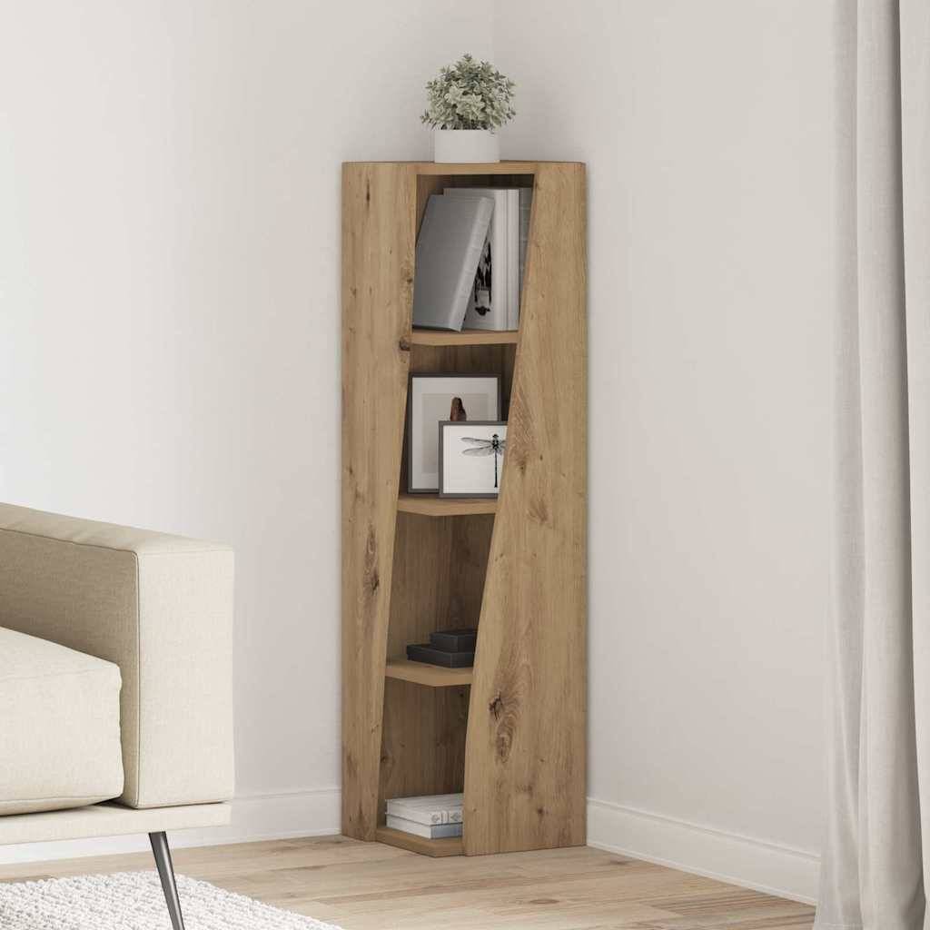 vidaXL Eckschrank Artisan-Eiche 27,5x27x102cm Holzwerkstoff